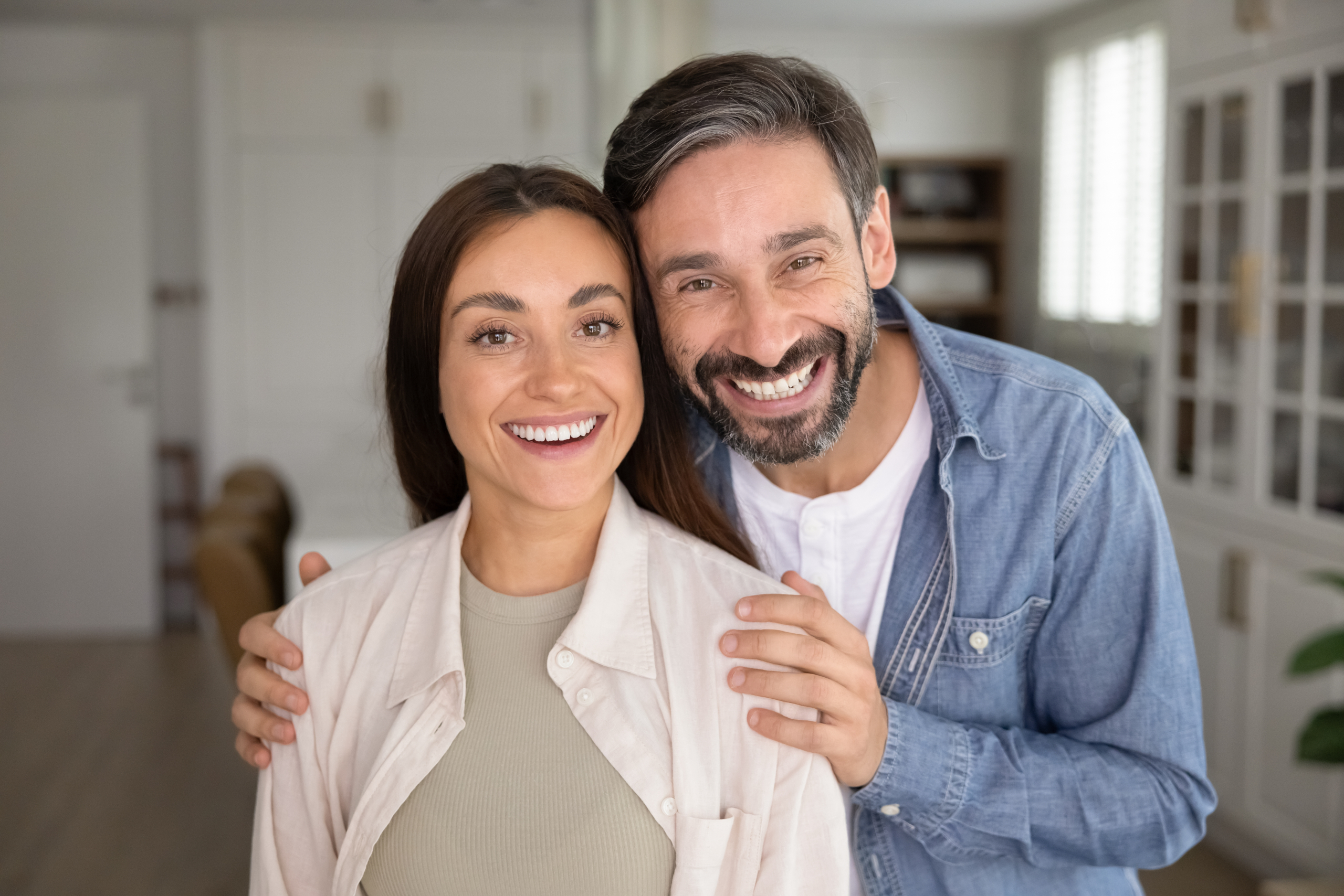 Father and Daughter Smiling, Family Dental Care in San Diego